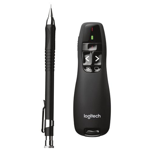 Logitech R400 puntatore wireless RF Nero