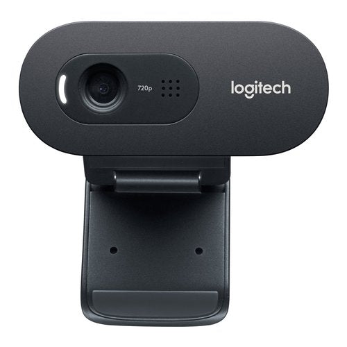 Logitech C270 Webcam HD, HD 720p/30fps, Videochiamate HD Widescreen, Correzione Automatica ‎Luminosità, Microfono Riduzione del Rumore, Skype, FaceTime, Hangouts, ‎WebEx,PC/Mac/Tablet/Chromebook