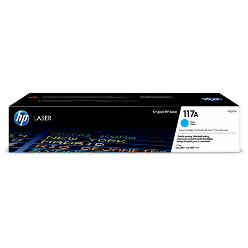 HP Cartuccia toner ciano per stampante laser originale 117A