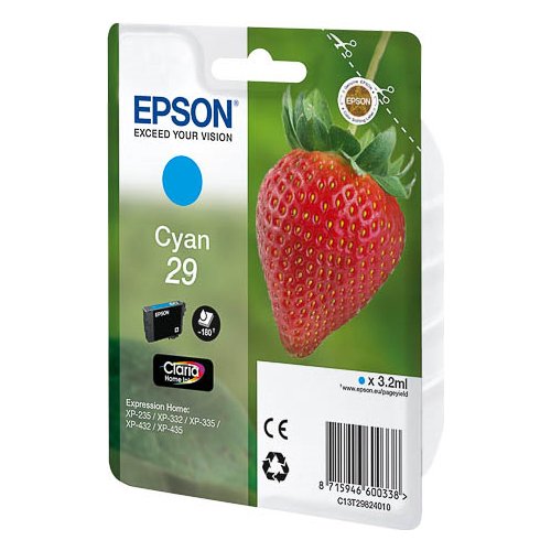 Epson Strawberry Cartuccia Fragole Ciano Inchiostri Claria Home 29