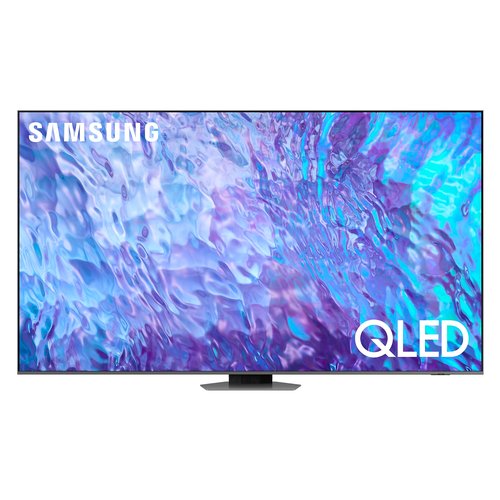 Samsung Series 8 TV QE98Q80CATXZT QLED 4K, Smart TV 98" Processore Neural Quantum 4K, SuperSlim Design, Carbon Silver 2023