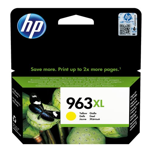 HP Cartuccia di inchiostro giallo originale 963XL ad alta capacità
