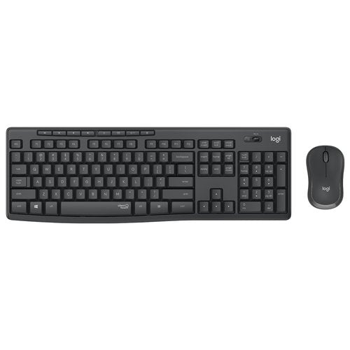 Logitech MK295 Kit Mouse e Tastiera Wireless – Tecnologia SilentTouch, Tastierino Numerico, Tasti Scelta Rapida, Tracciamento Ottico Avanzato, Ricevitore USB Nano, Senza Lag, Meno 90% di Rumore