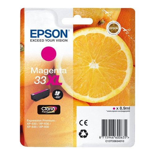 Epson Oranges Cartuccia Magenta T33XL Claria Premium