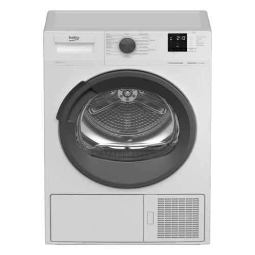 Beko Asciugatrice SMART DRX1023AI, 10KG, Classe A++, Bianco, oblò Grigio