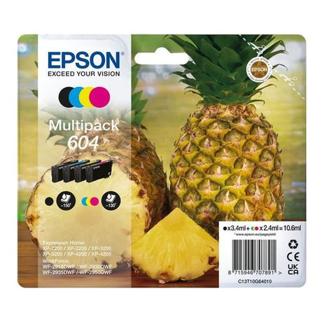 Epson 604 cartuccia d'inchiostro 4 pz Originale Resa standard Nero, Ciano, Magenta, Giallo