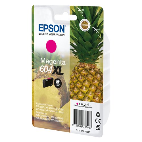 Epson 604XL cartuccia d'inchiostro 1 pz Originale Resa elevata (XL) Magenta