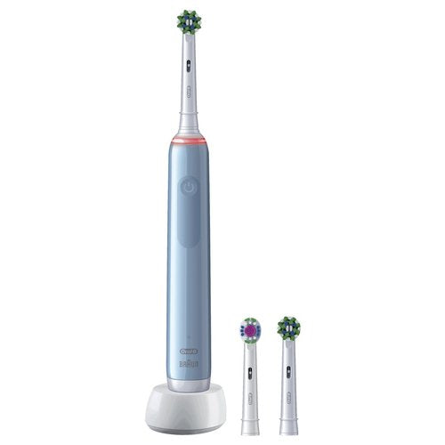 Oral-B PRO Spazzolino Elettrico Ricaricabile 3 3700 Blu, 3 testine, 1 Spazzolino