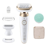 Braun Silk-épil 9 Flex 9-071 3D 40 pinzette Oro, Bianco