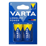 Varta Longlife Power, Batteria Alcalina, C, Baby, LR14, 1.5V, Blister da 2, Made in Germany