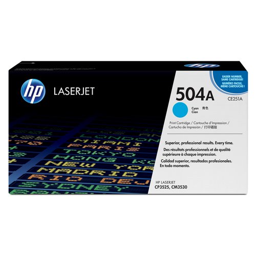 HP Cartuccia Toner originale ciano LaserJet 504A