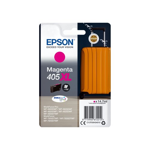 Epson Singlepack Magenta 405XL DURABrite Ultra Ink