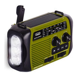 Trevi RADIO PORTATILE DINAMO E SOLARE USB MICRO SD WIRELESS E POWERBANK RA 7F30 BT VERDE