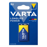 Varta Longlife Power, Batteria Alcalina, 9V, E-Block, 6LP3146