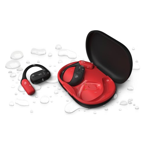 Philips 6000 series TAA6709BK/00 cuffia e auricolare True Wireless Stereo (TWS) A clip Sport Bluetooth Nero, Rosso