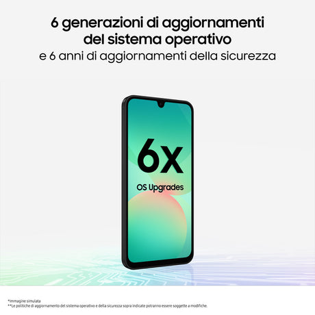 Samsung Galaxy A26 5G, Smartphone con Funzioni intelligenti, Display Super AMOLED 6.7”, 6GB RAM, 128GB, Batteria 5.000 mAh, memoria espandibile, White