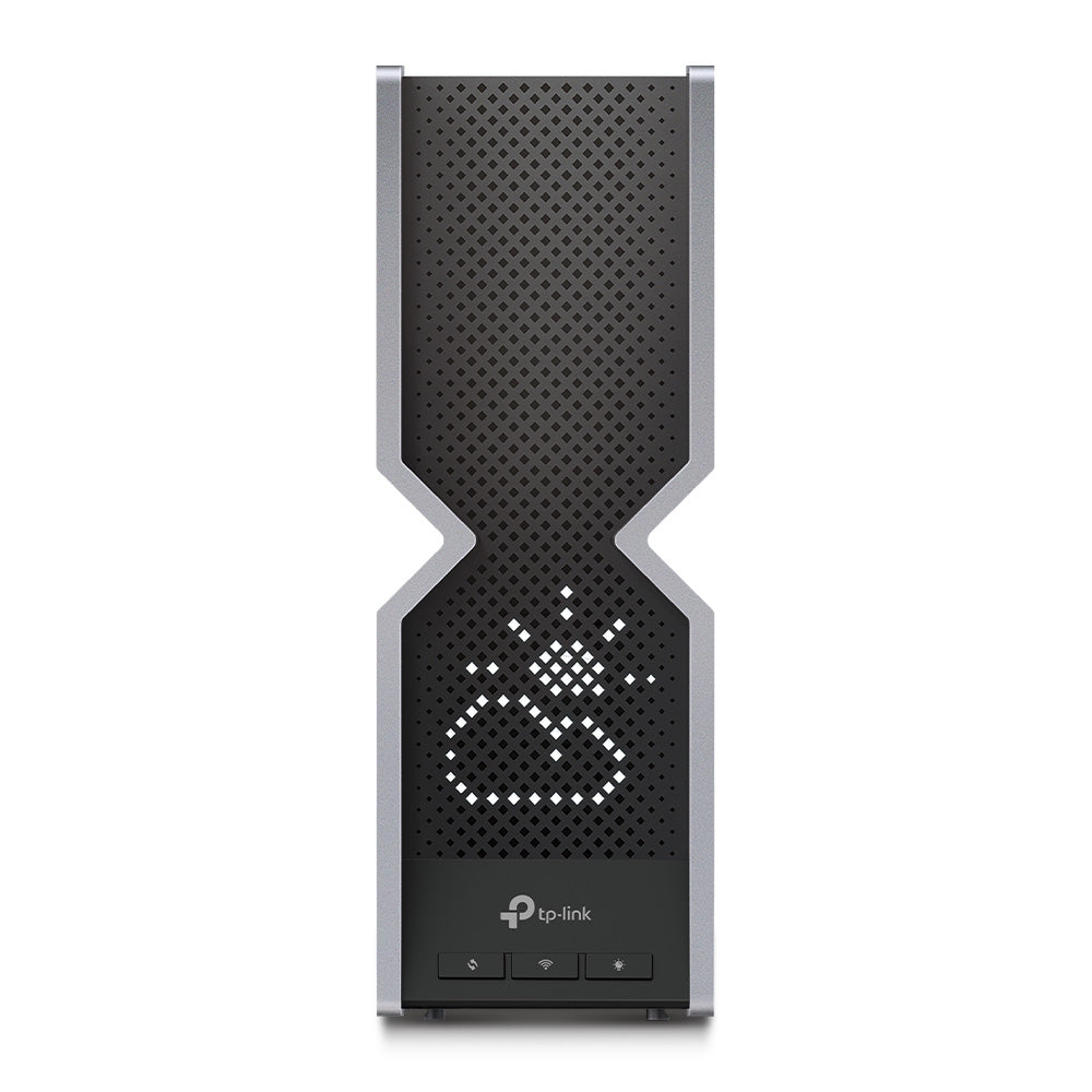 TP-Link Archer BE800 router wireless Multi-Gigabit Ethernet Tri-band (2,4 GHz/5 GHz/6 GHz) Nero, Acciaio inox