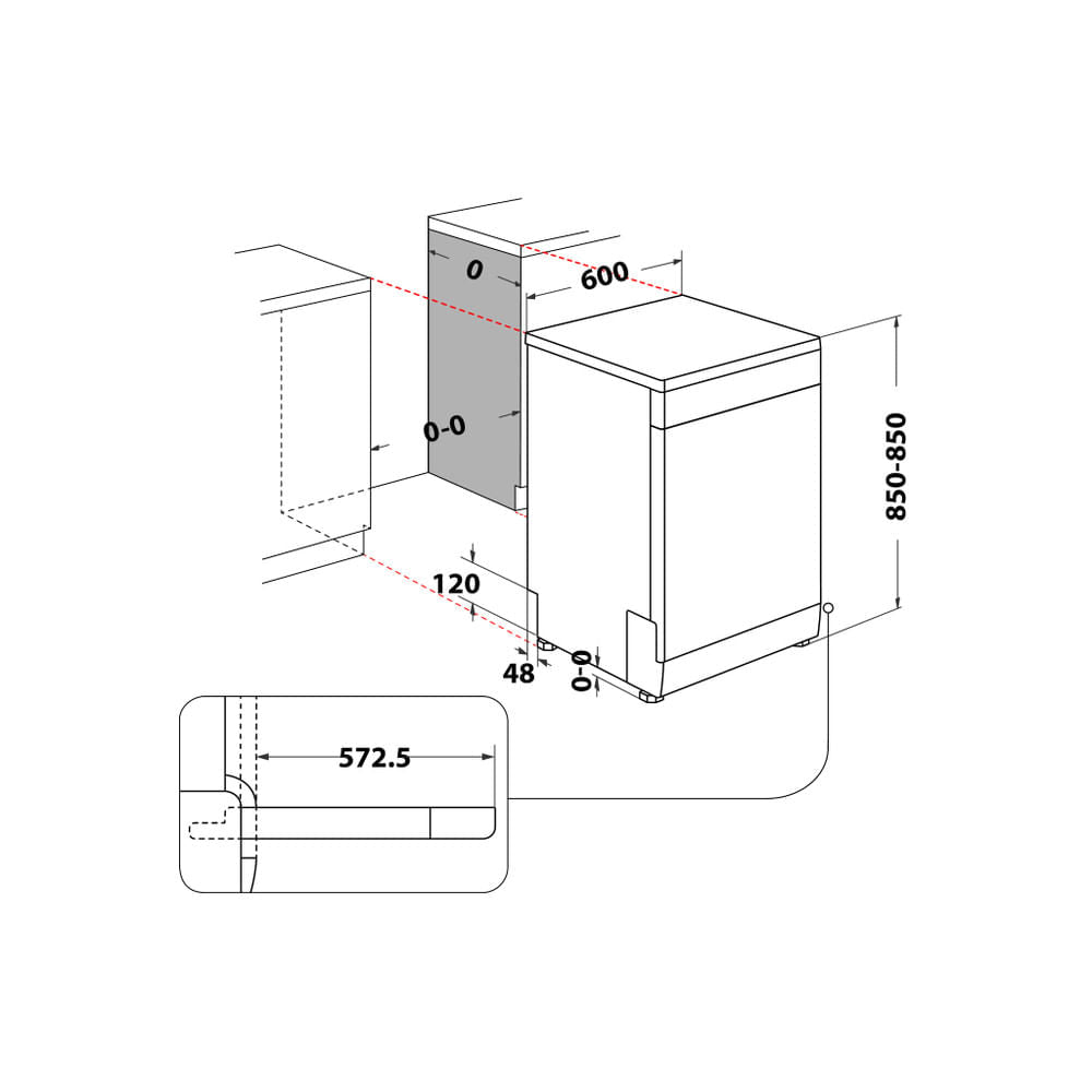 Whirlpool Lavastoviglie WFC 3C26 PF X