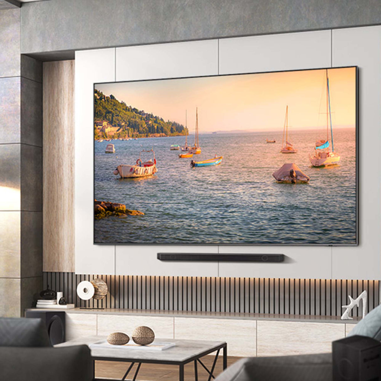 Samsung Series 8 TV QE98Q80CATXZT QLED 4K, Smart TV 98" Processore Neural Quantum 4K, SuperSlim Design, Carbon Silver 2023