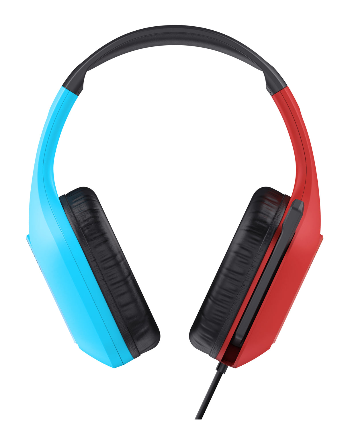 Trust GXT 416S Zirox Auricolare Cablato A Padiglione Gaming Nero, Ciano, Rosso