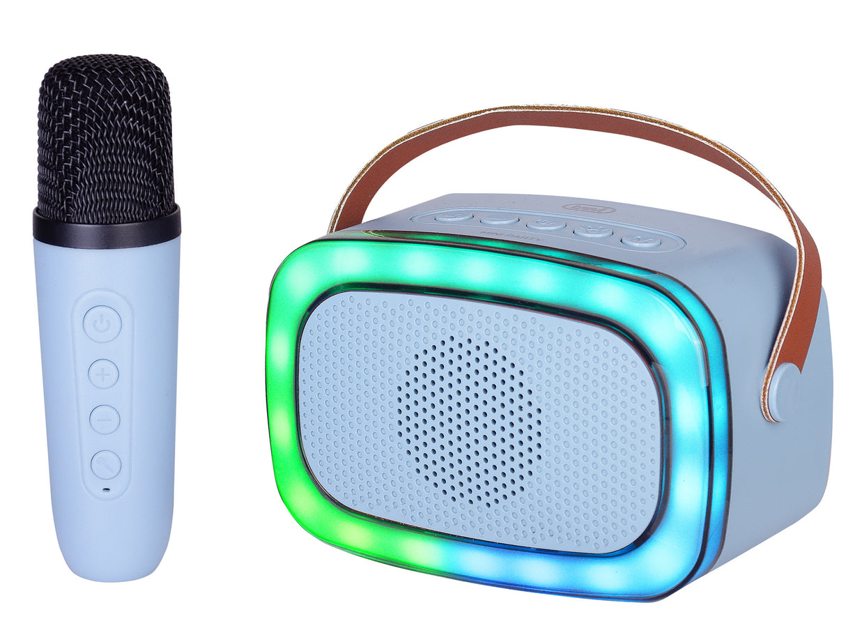 Trevi XR JUMP ALTOPARLANTE KARAOKE PORTATILE 10W WIRELESS USB MICRO SD AUX-IN XR 8A01 MINIPARTY BLU