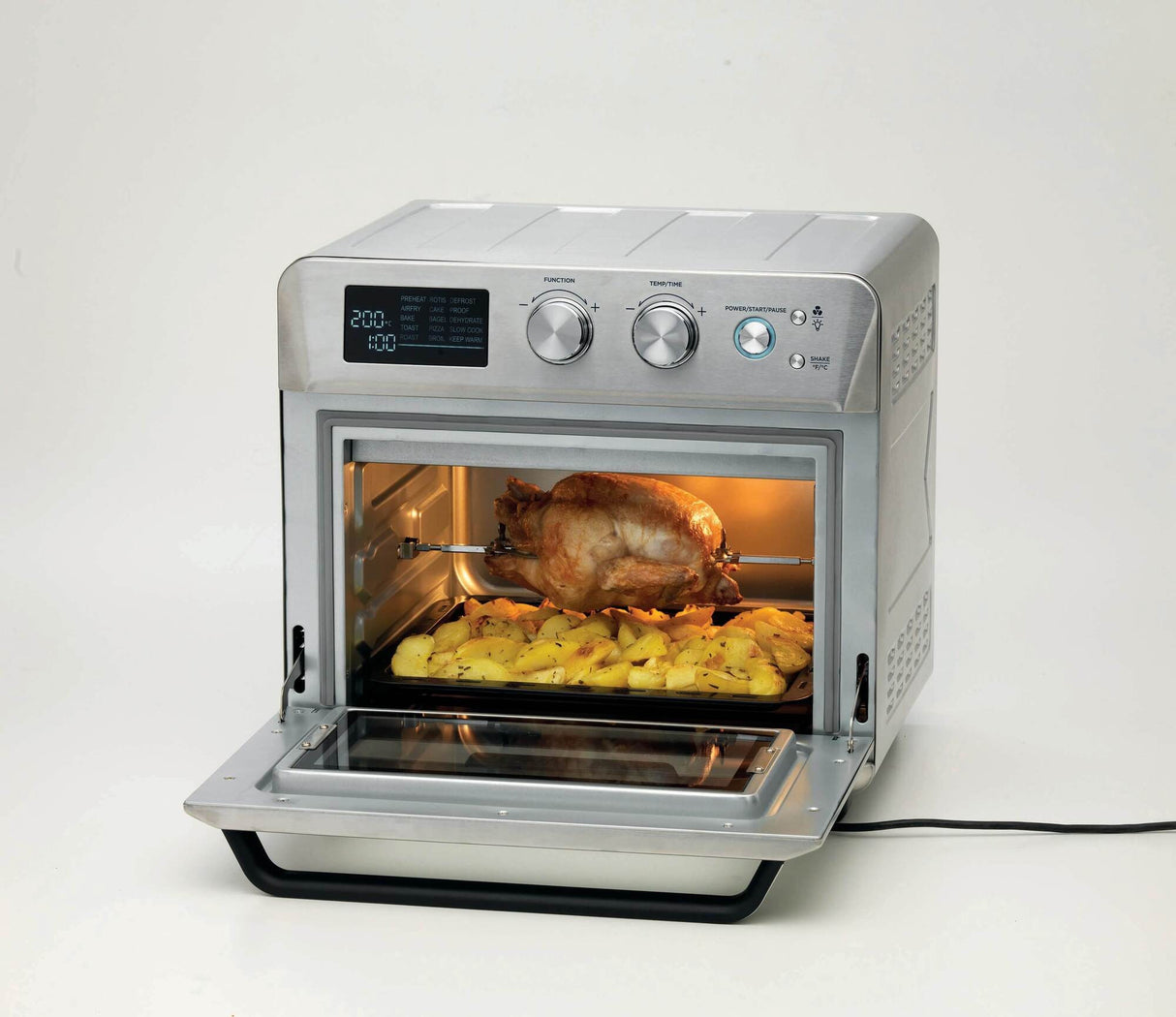 Ariete 4629 Forno + Friggitrice ad Aria 25L, 1700 W, Capacità 25L, 15 funzioni di cottura, Multifunzione, Temperatura fino a 230°, Silver