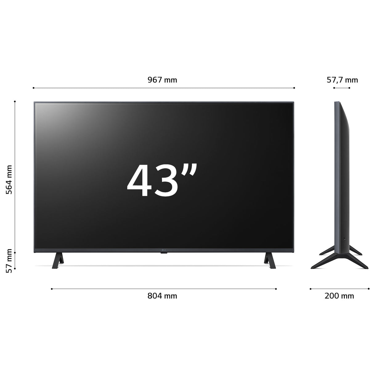 LG UHD 43'' Serie UR78 43UR78006LK, TV 4K, 3 HDMI, SMART TV 2023