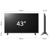 LG UHD 43'' Serie UR78 43UR78006LK, TV 4K, 3 HDMI, SMART TV 2023