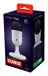 Trust GXT 234P Yunix Bianco Microfono da tavolo