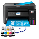 Epson EcoTank ET-4800 stampante multifunzione inkjet 4-in-1 A4, serbatoi ricaricabili alta capacità, 4 flaconi inclusi pari a 7500pag B/N 4500pag colore, Wi-FI Direct, USB