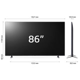 LG NanoCell NANO81 AI 86'' Serie 86NANO81T6A, TV 4K, 3 HDMI, SMART TV 2024