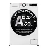 LG F4R3013NSWB Lavatrice 13kg AI DD, Classe A-20%, 1400 giri, Lavaggio a vapore
