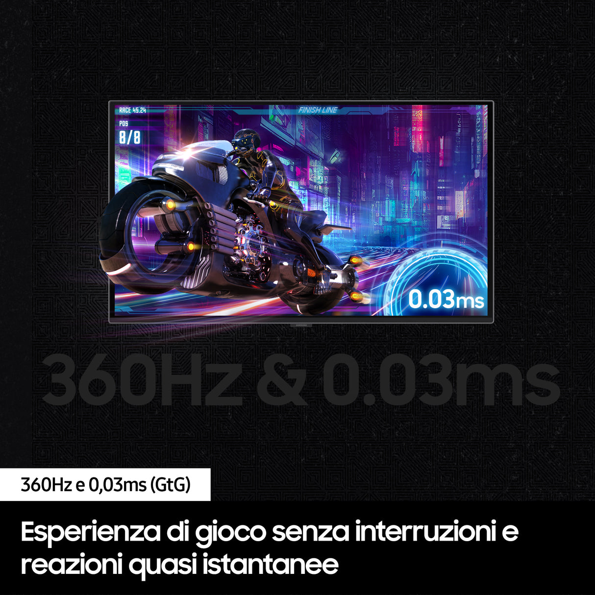 Samsung Monitor Gaming OLED G6 da 27'' QHD Flat