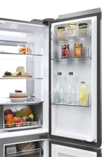 Haier Cube 90 Serie 7 HCR79F19ENMM frigorifero side-by-side Libera installazione 646 L E Platino, Acciaio inox