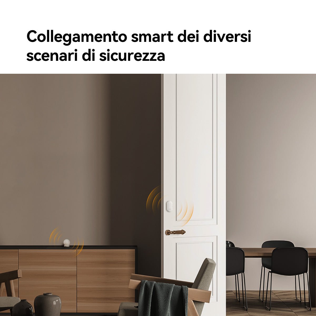 Imou Smart Alarm System - Include Centralina, 2 sentore porte/finestre, 1 sensore movimento ed un bottone SMART programmabile