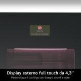 LG MoodUP GBG7190CEV Frigo combinato InstaView, Classe C, 349L, Nero