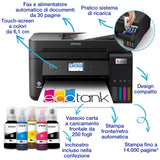 Epson EcoTank ET-4800 stampante multifunzione inkjet 4-in-1 A4, serbatoi ricaricabili alta capacità, 4 flaconi inclusi pari a 7500pag B/N 4500pag colore, Wi-FI Direct, USB