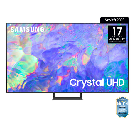 Samsung Series 8 TV UE65CU8570UXZT Crystal UHD 4K, Smart TV 65" Dynamic Crystal color, OTS Lite, Titan Gray 2023