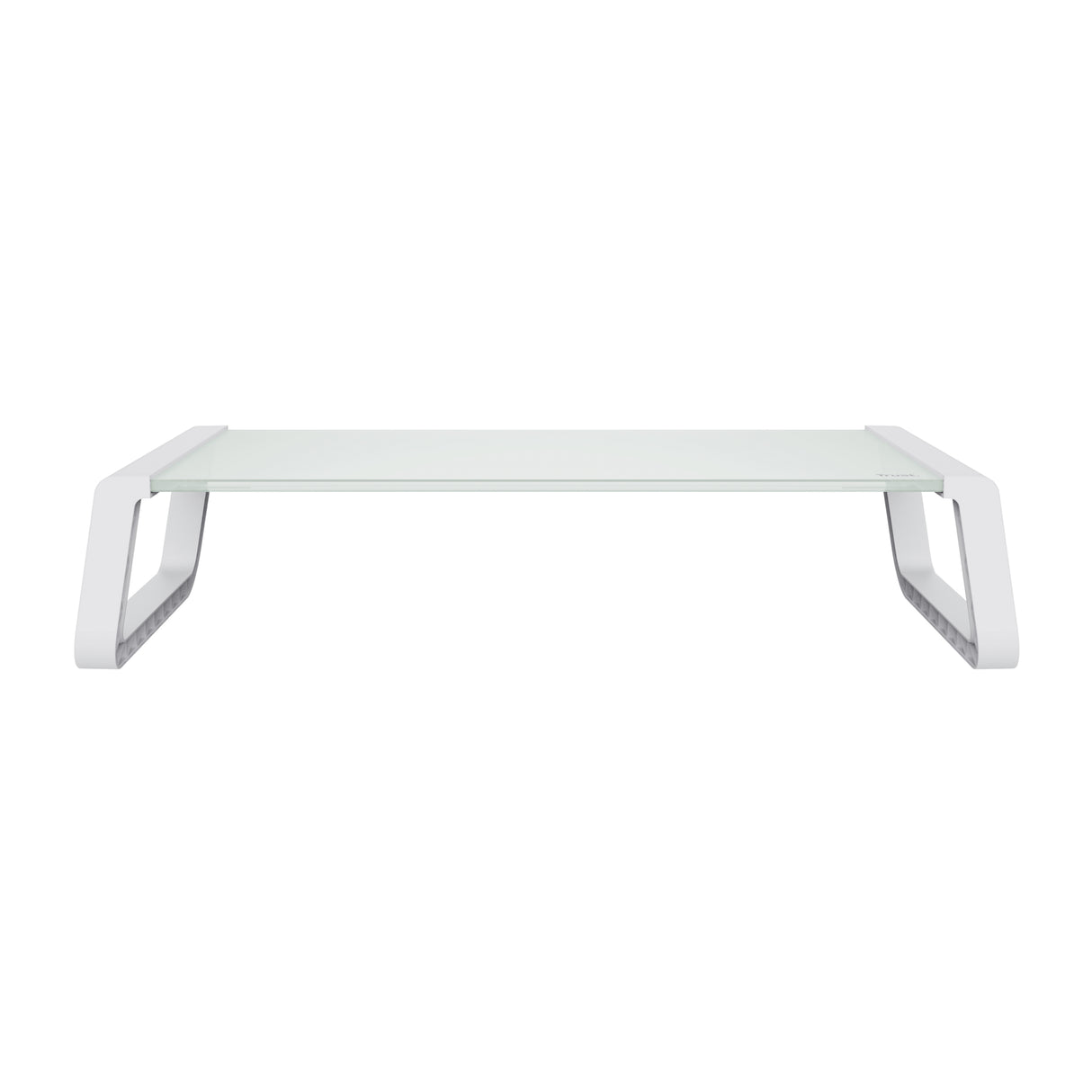 Trust 25351 Supporti a parete per TV Scrivania Trasparente, Bianco