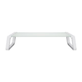 Trust 25351 Supporti a parete per TV Scrivania Trasparente, Bianco