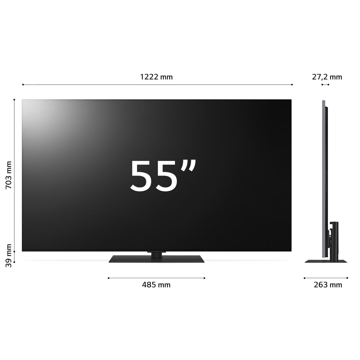 LG OLED evo G4 AI 55'' Serie G4S OLED55G46LS, TV 4K, 4 HDMI, Base inclusa, SMART TV 2024