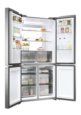 Haier Cube 90 Serie 7 HCR79F19ENMM frigorifero side-by-side Libera installazione 646 L E Platino, Acciaio inox