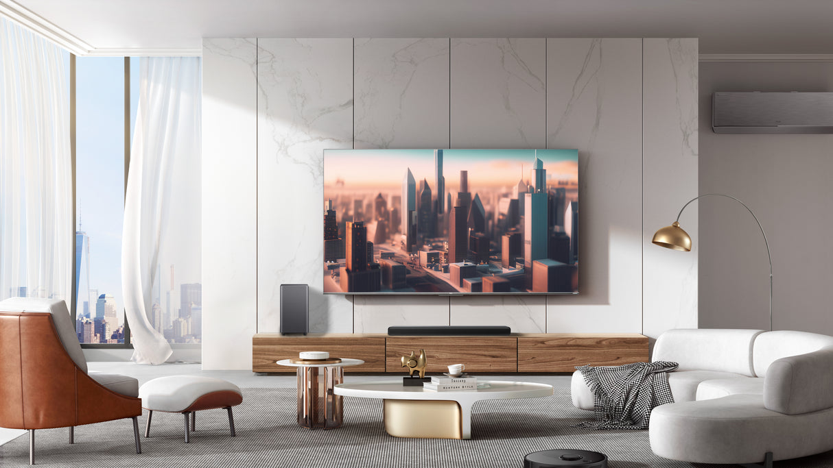 TCL S Soundbar S55H 2.1 canali, Dolby Atmos con Subwoofer integrato, supporto HDMI eARC, Bluetooth, 220W