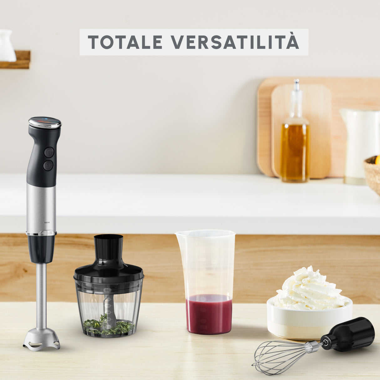Moulinex Quickchef+ 0,8 L Frullatore ad immersione 1000 W Nero