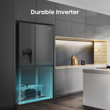Hisense RS818N4TFE frigorifero side-by-side Libera installazione 632 L E Nero