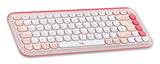 Logitech POP Icon Combo tastiera Mouse incluso Universale Bluetooth QWERTY Italiano Rosa, Bianco