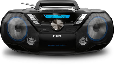 Philips AZB798T/12 impianto stereo portatile Analogico e digitale 12 W DAB, DAB+, FM Nero Riproduzione MP3